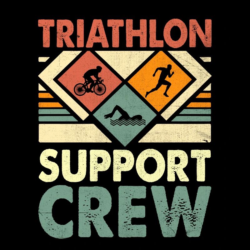 Triathlon Support Crew Natation Vélo Course Triathlète