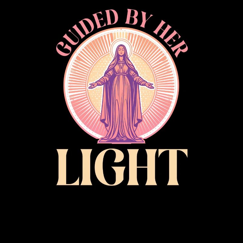 Virgin Mary Guided By Her Light
