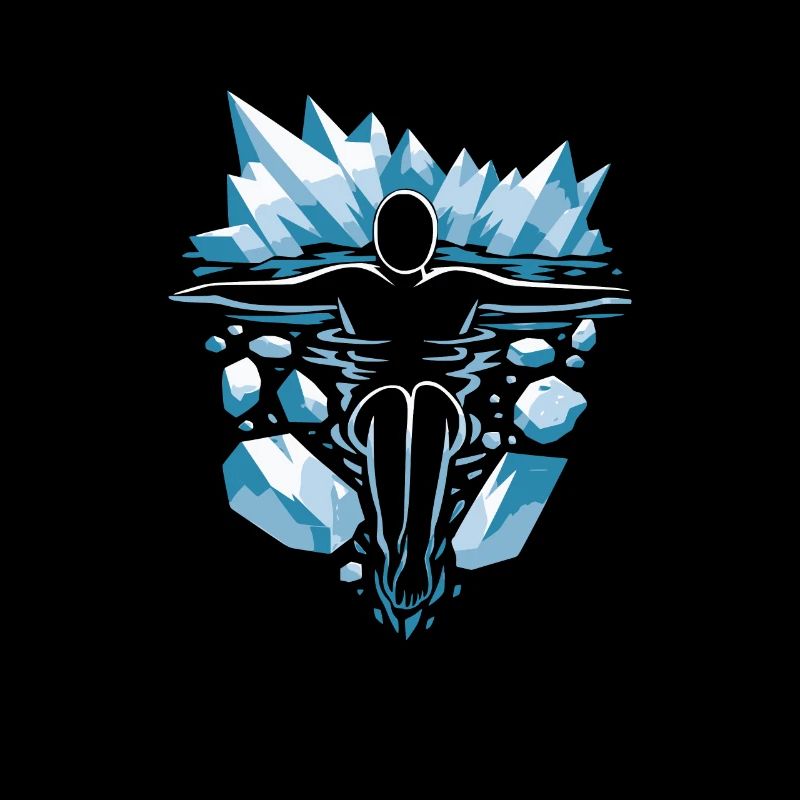 Winterschwimmen Eisbader und Kältetherapie Designs