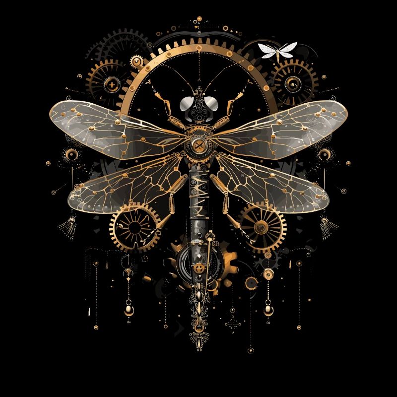 Steampunk dragonfly