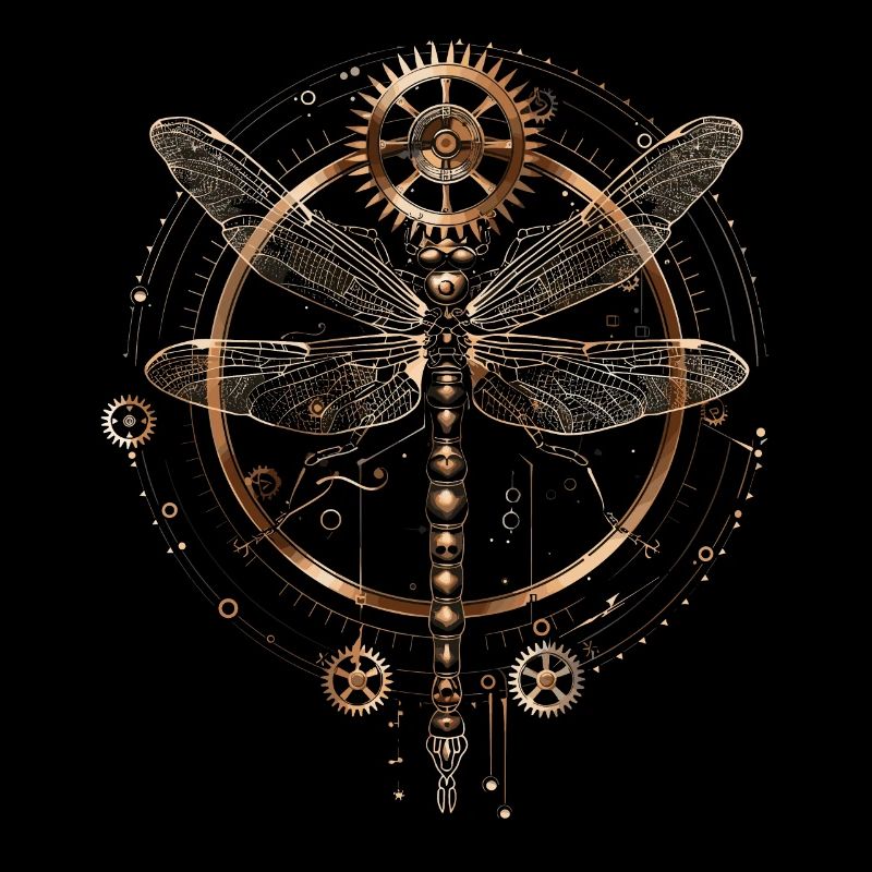 Steampunk-libelle