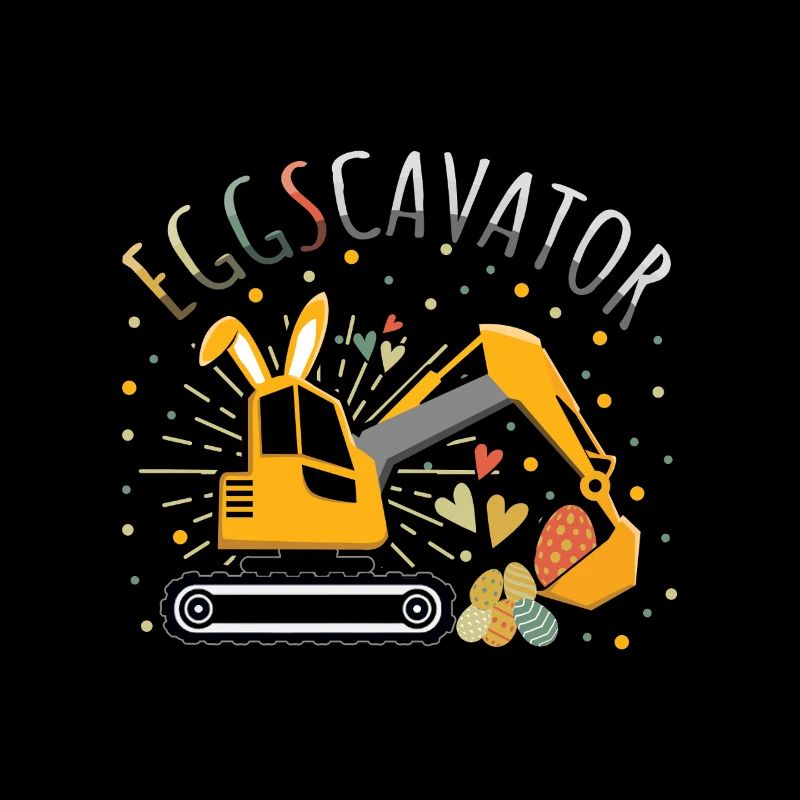 Ostern Eggscavator Bagger Eier
