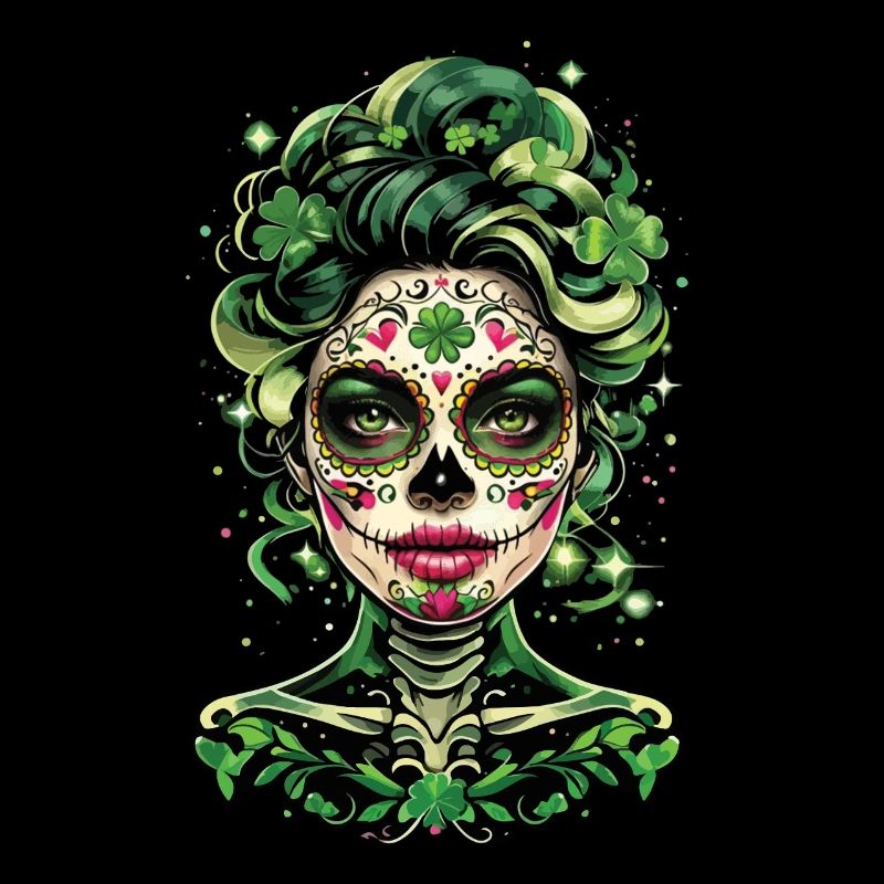 Fascinant art de la Saint-Patrick Calavera