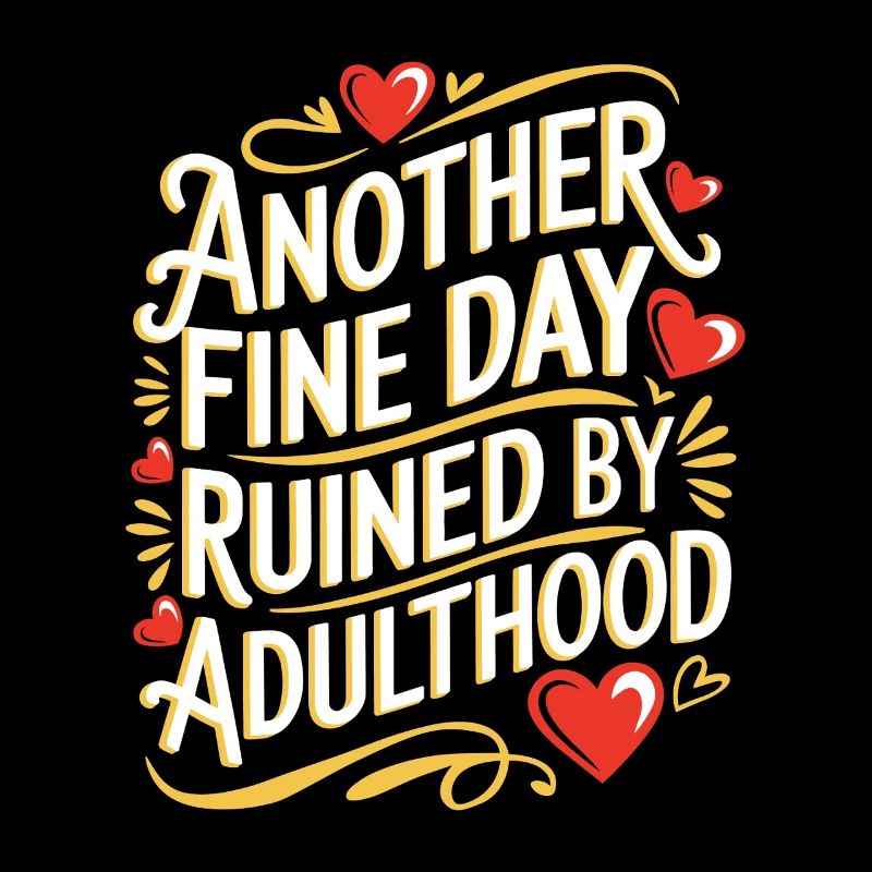 Ein weiterer schöner Tag, der durch Sarkasmus im Erwachsenenalter ruiniert wurde