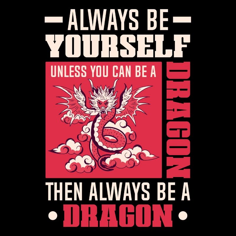 Drachen Drachendesign Sei immer du selbst