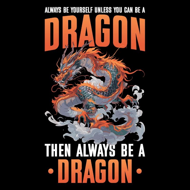 Drachen Drachendesign Sei immer du selbst