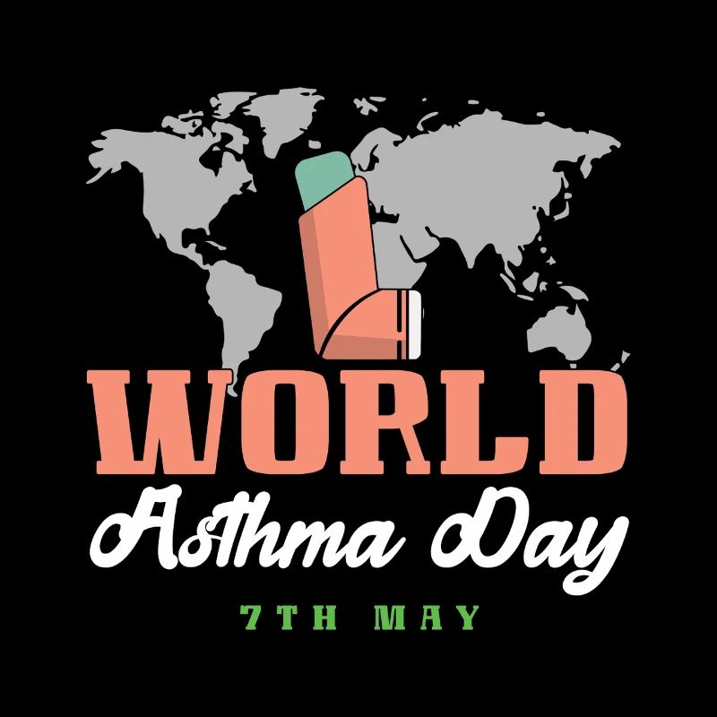 Welt-Asthma-Tag Bewusstsein 7. Mai