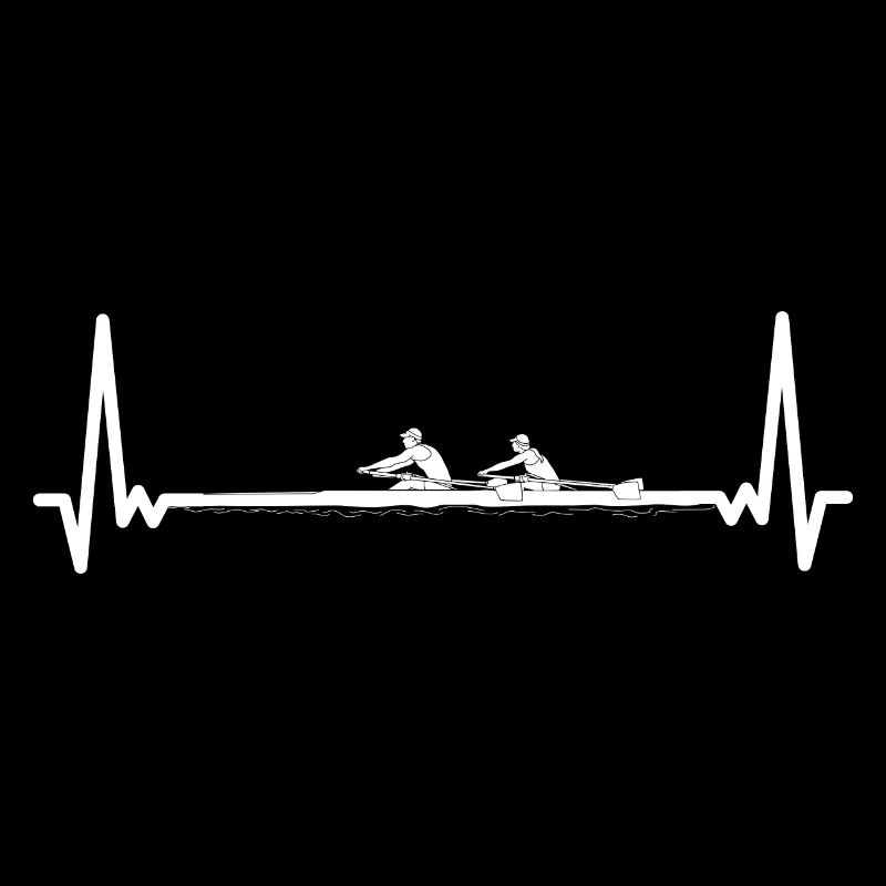 Rowing Heartbeat For Rower rowing Gift