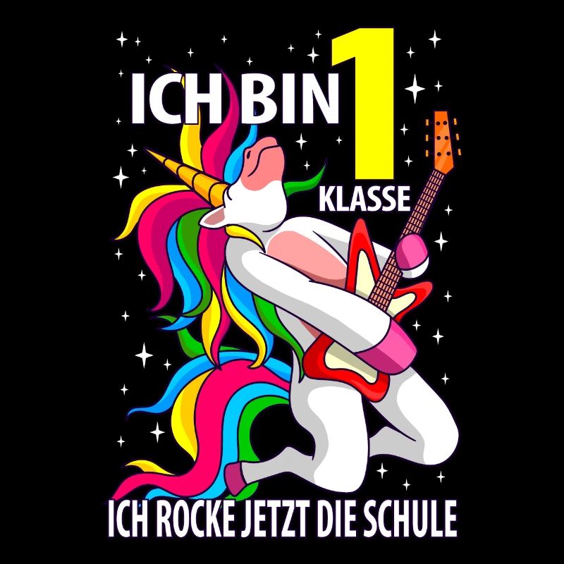 bye bye kindergarten 1. Klasse Einhorn Einschulung