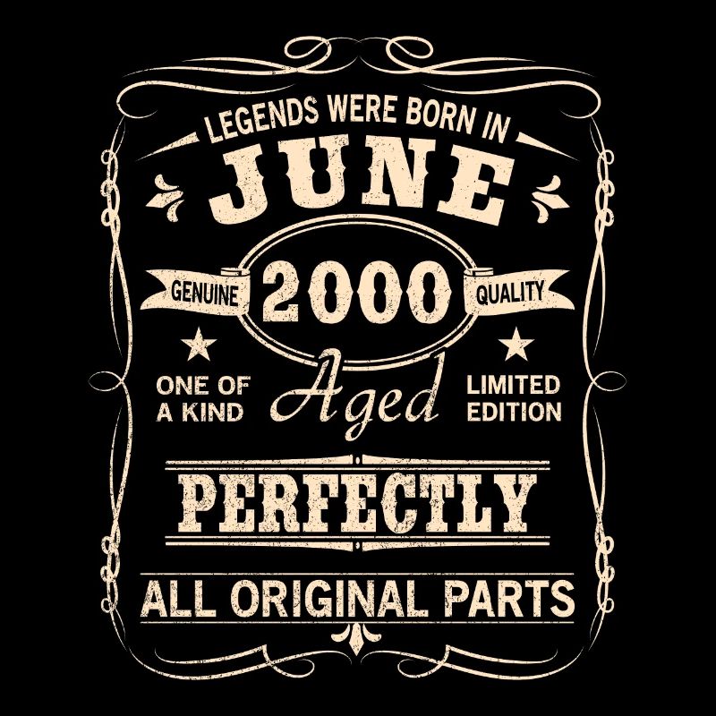 Vintage Juni 2000 Geburtstag