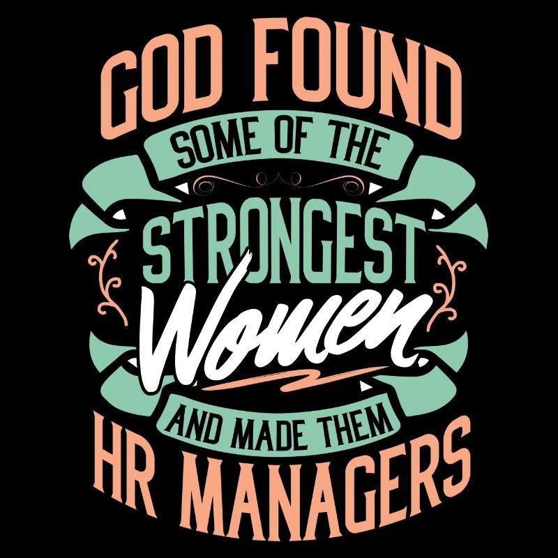 Strong Woman HR Managers Profession Gift Idea