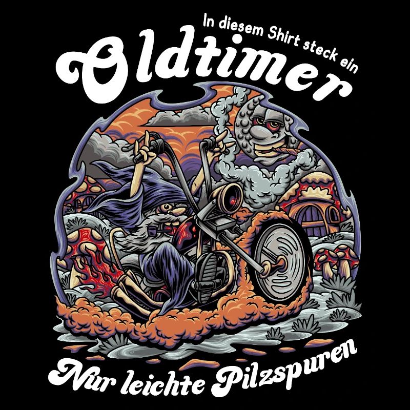 Kiffer Oldtimer Biker Motorbike Motorradfahrer