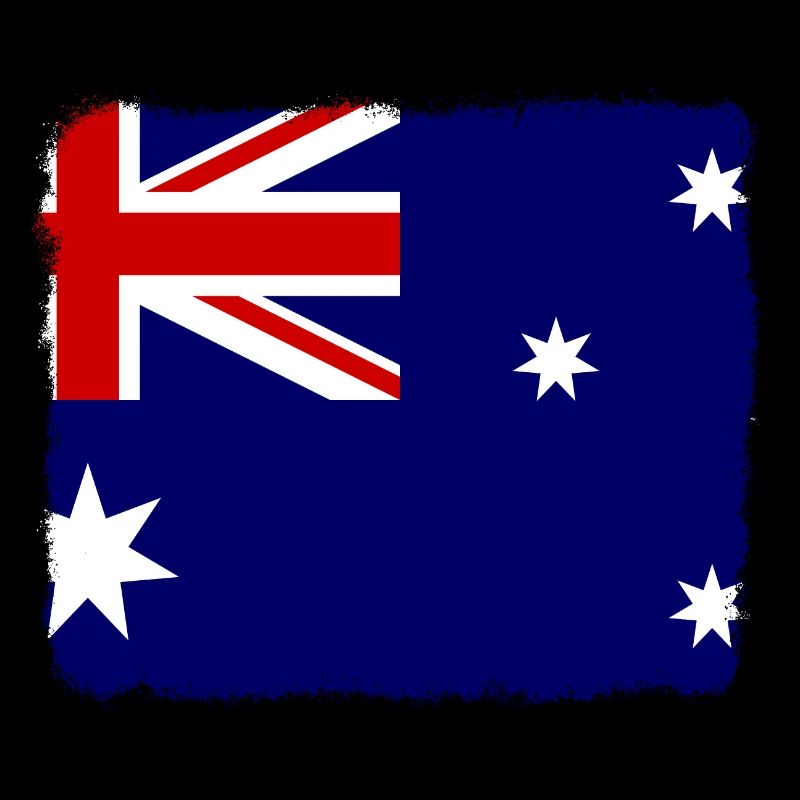 Drapeau australien sous drapeau australien