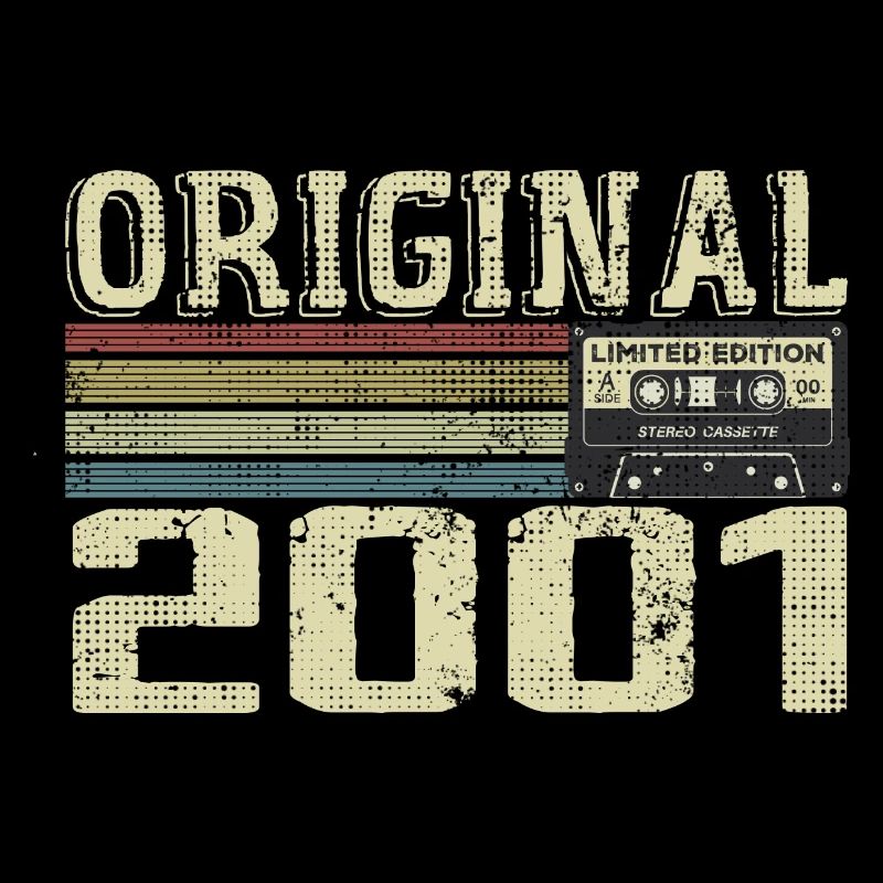 2001 Fêtes D’anniversaire - Cadeau Retro 2001