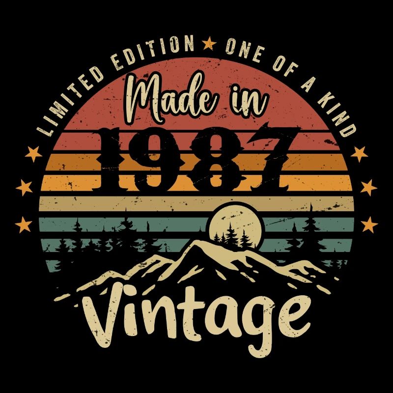 1987 Anniversaire Né En 1987 Édition Limitée