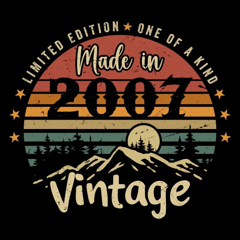 2007 Anniversaire Né En 2007 Édition Limitée