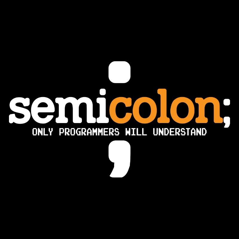 Semicolon Only Programmers Will Understand Coder N