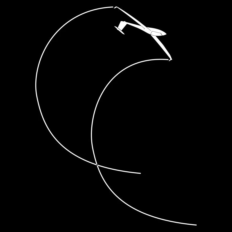 Glider Pilot Looping Glider Gliding