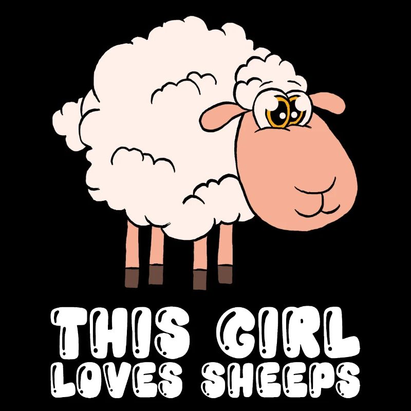 Cette fille aime les moutons