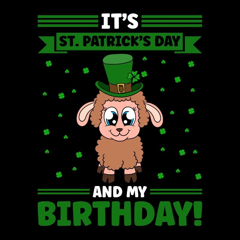 Sheep Shamrocks Saint Patrick's Day