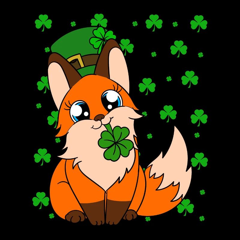Mignon trèfle renard Saint-Patrick