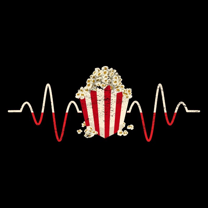 Popcorn Liebhaber Geschenk Herzschlag Popcorn