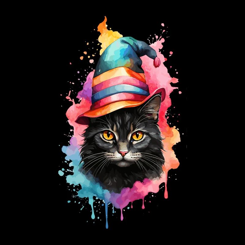 Le chat en sorcière