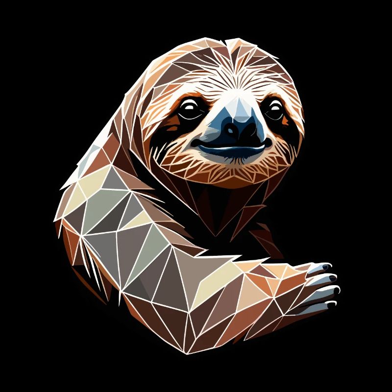 Faultier Polygon Sloth