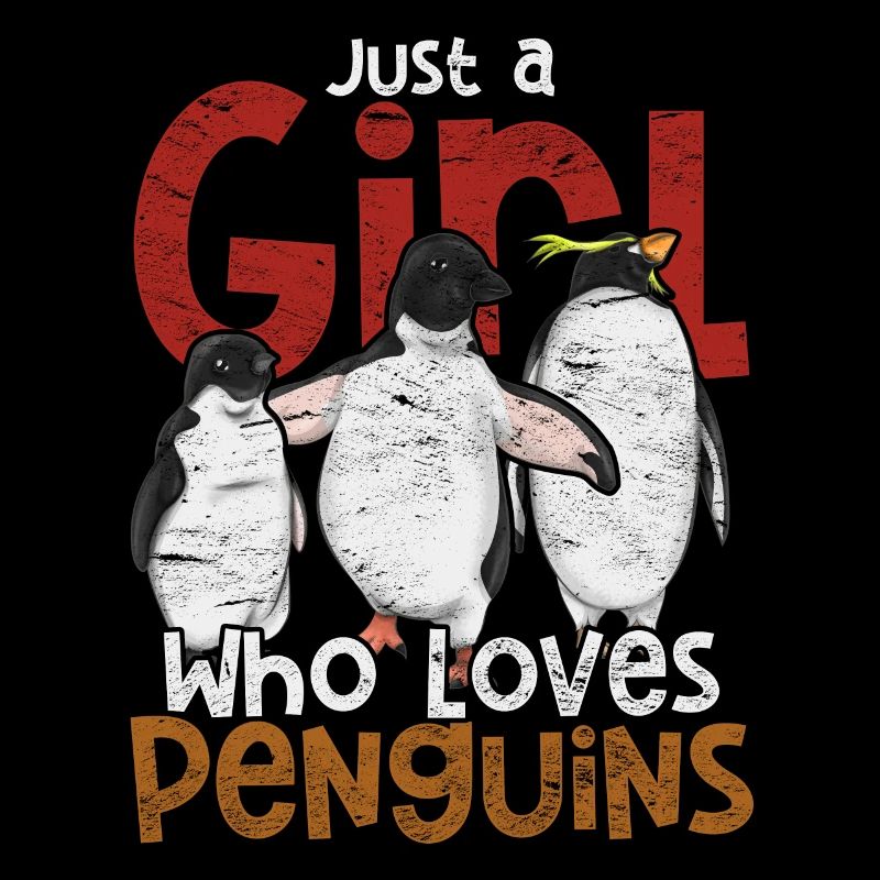 Ich mag einfach Pinguine Ok Tier Geschenk Pinguin