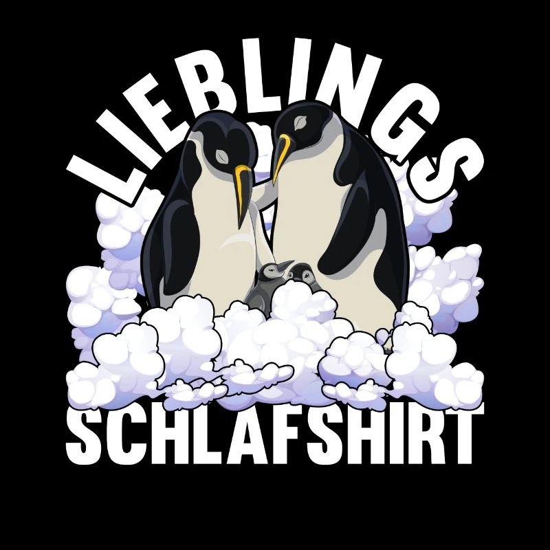 Lieblings Schlafshirt Tier Pyjama Geschenk Pinguin