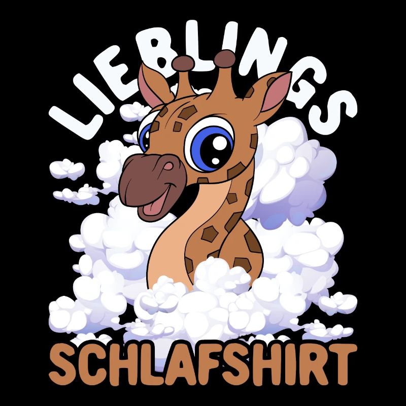Lieblings Schlafshirt Tier Pyjama Geschenk Giraffe