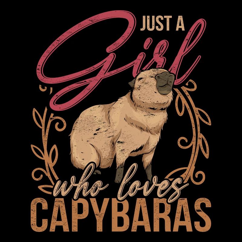Nur ein Mädchen das Capybaras liebt Capybara