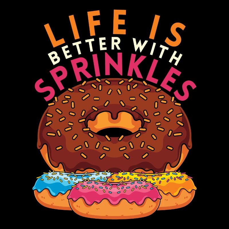 Candy Snack Cadeau Funny Sprinkle Donut