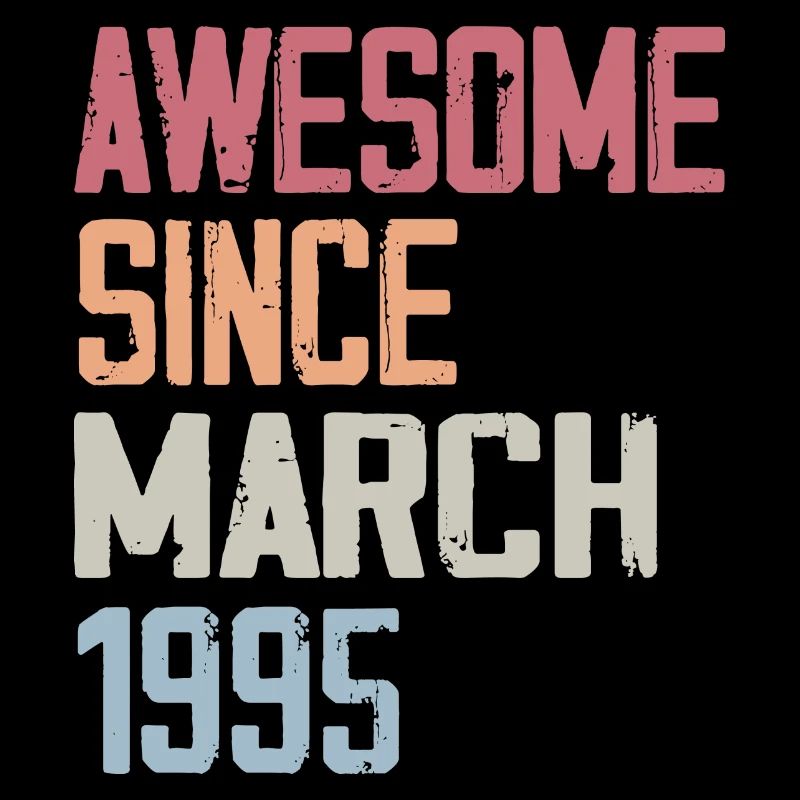 1995 Mars Naissance Anniversaire Mars 1995 Cadeau