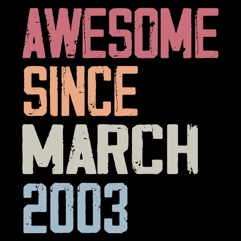 2003 Mars Naissance Anniversaire Mars 2003 Cadeau