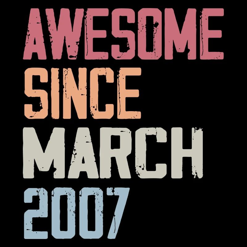 2007 March Birth Birthday March 2007 Gift