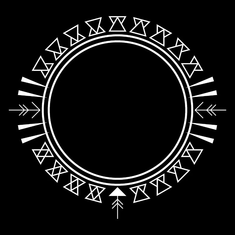 Aztec Triangle Ornament