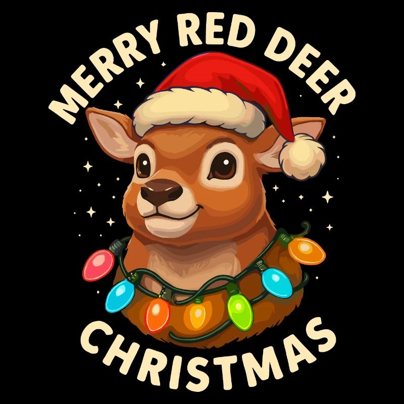 Hirsch Weihnachten Jäger Geschenk Rotwild