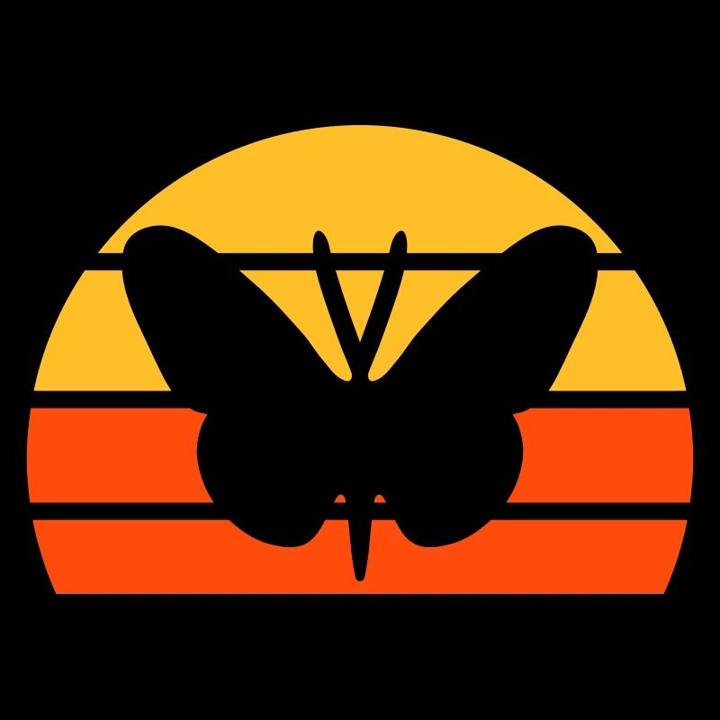 Schmetterling vor einer Halbsonne