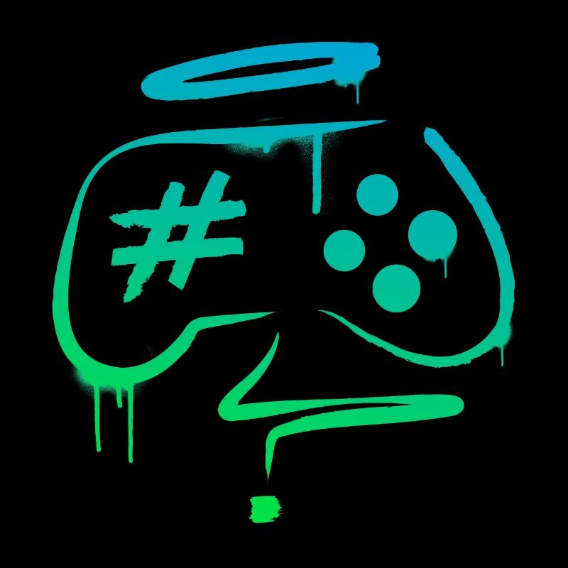 Gaming Graffiti Controller Videogames Tag