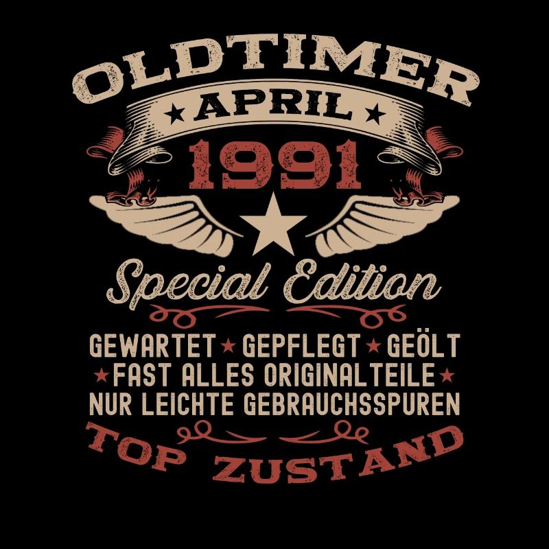 33. Geburtstag Mann Oldtimer April Jahrgang 1991
