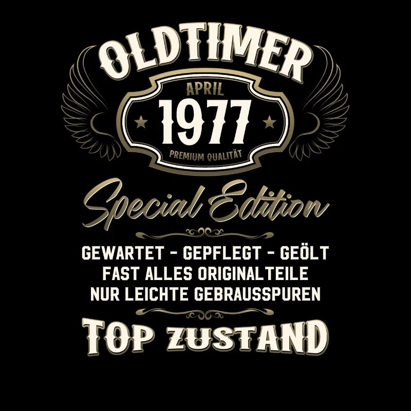 48. Geburtstag Geschenk Mann Original April 1977