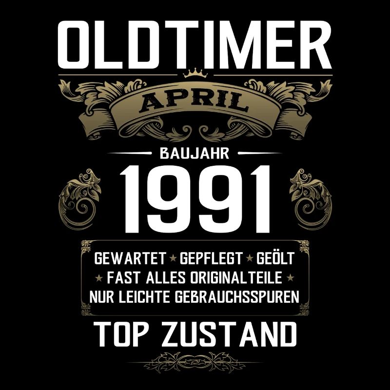 34. Geburtstag Geschenk Mann Oldtimer April 1991