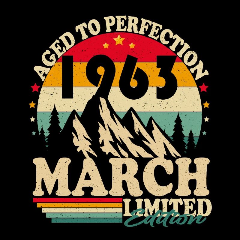 Mars 1963 Anniversaire Rétro