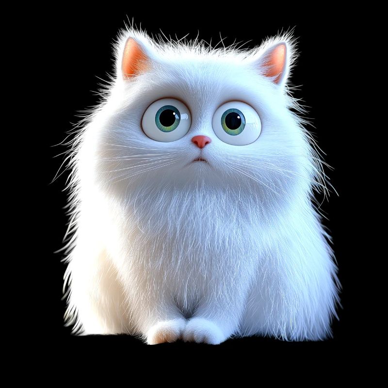 Chat Angora Blanc Chat Angora Chats Angora Mignons