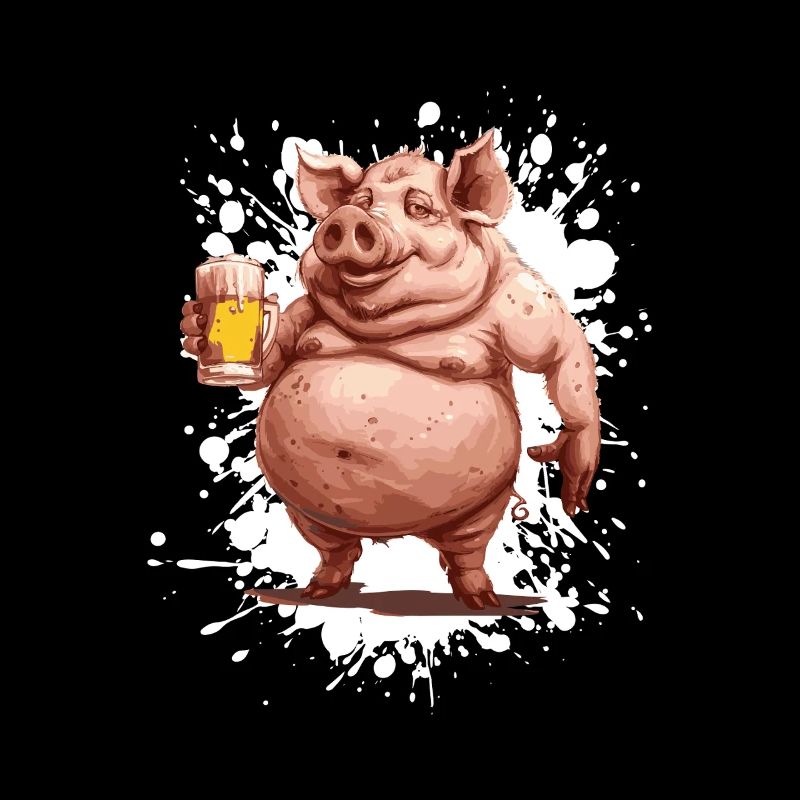 Schwein Bier Lustig