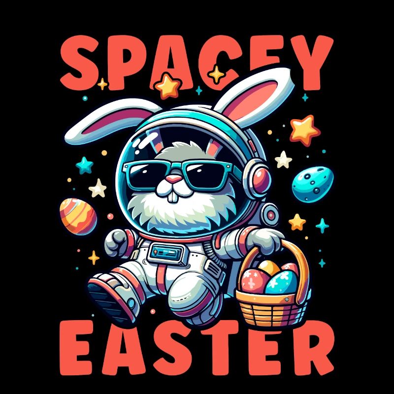 Lapin de Pâques Astronaute Garçons Filles Panier De Pâques