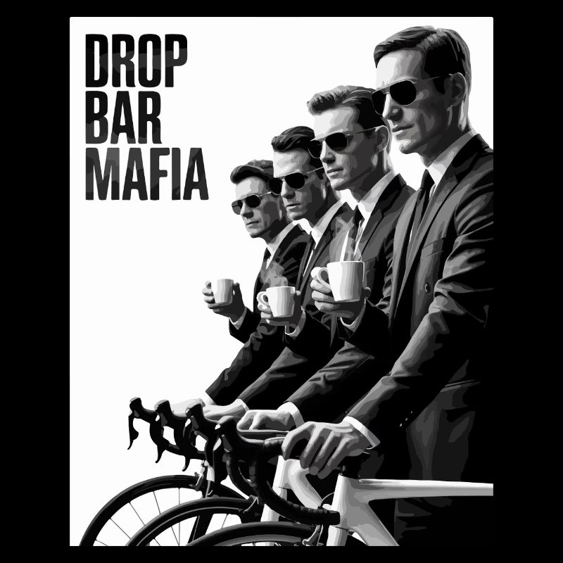 Drop Bar Mafia – Noir T-shirt de cyclisme