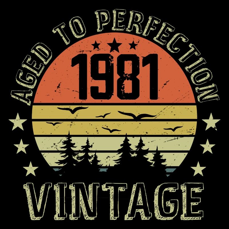 1981 Vintage Born 1981 1981 Birthday Gift