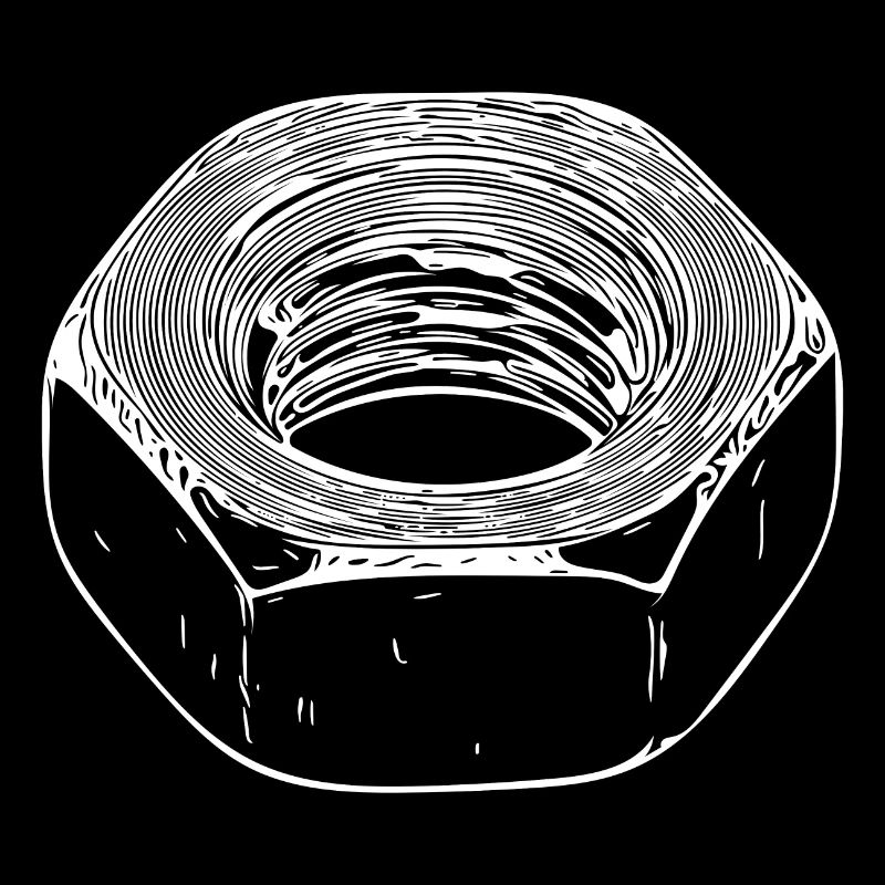 Écrou à vis avec surface vintage